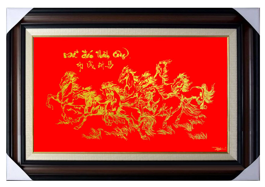 Tranh quà tân gia khai trương Mã đáo thành công
