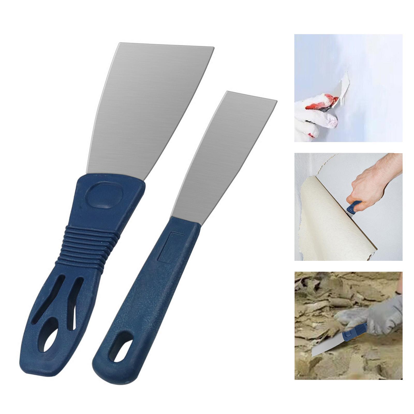 2Pcs Putty  Set High Carbon Steel 1 in and 2 in for Removing Wallpaper