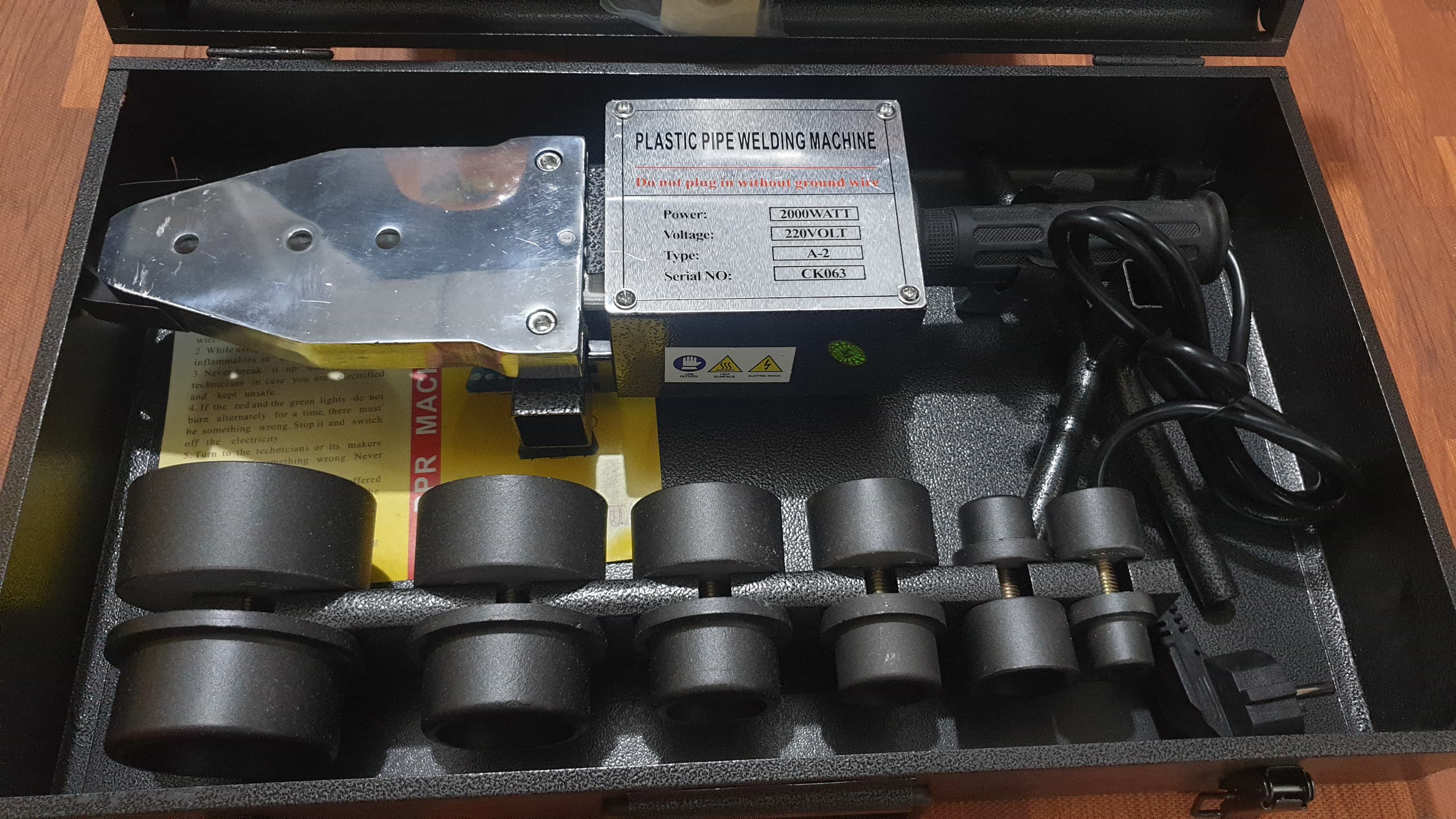 Máy hàn ống nhiệt PPR 2000W D20 - D63 cao cấp