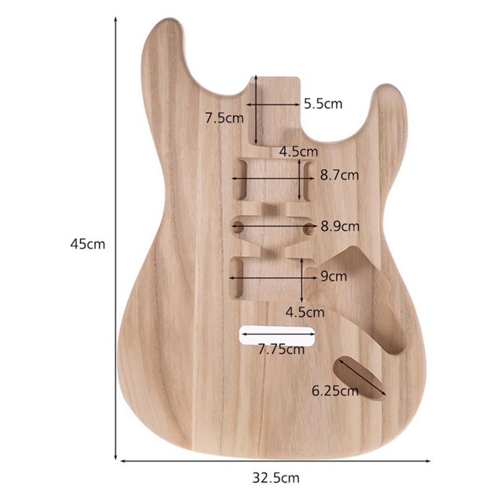Barrel Body DIY Handcraft Unfinished Guitar ST Electric Guitar