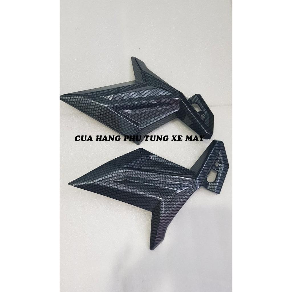 Ốp gác chân sau xe Air Blade 2016 - 2019 cacbon - 1 cặp