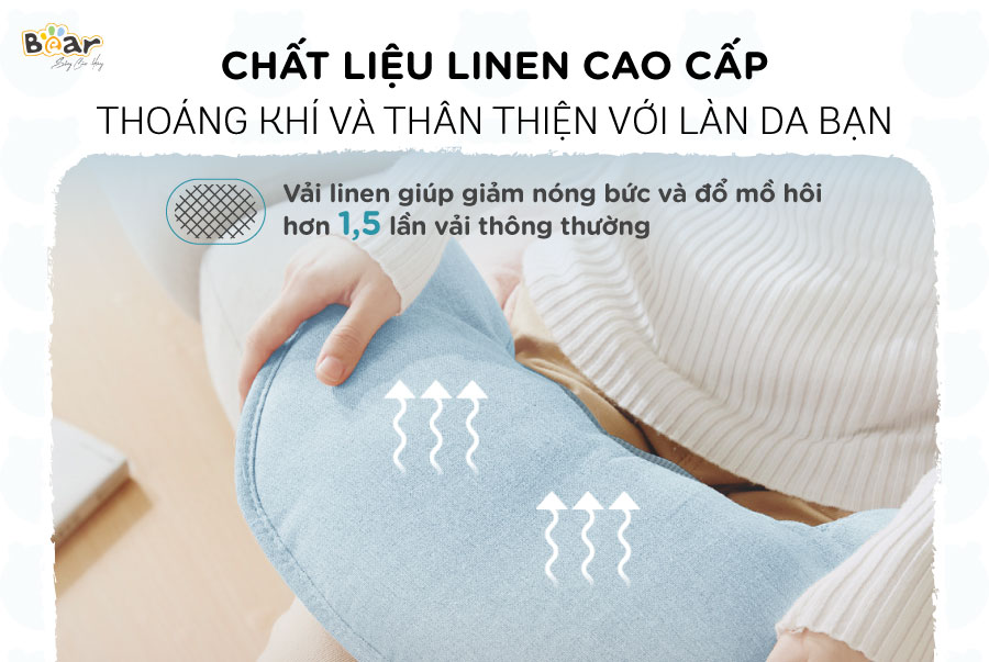 Máy Massage, Máy Đấm Lưng BEAR MA-B01V1 Gồm 4 Kỹ Thuật Đấm Lưng, 16 Cường Độ Massage Như Người Thật - Bảo Hành 18 Tháng - Hàng Chính Hãng