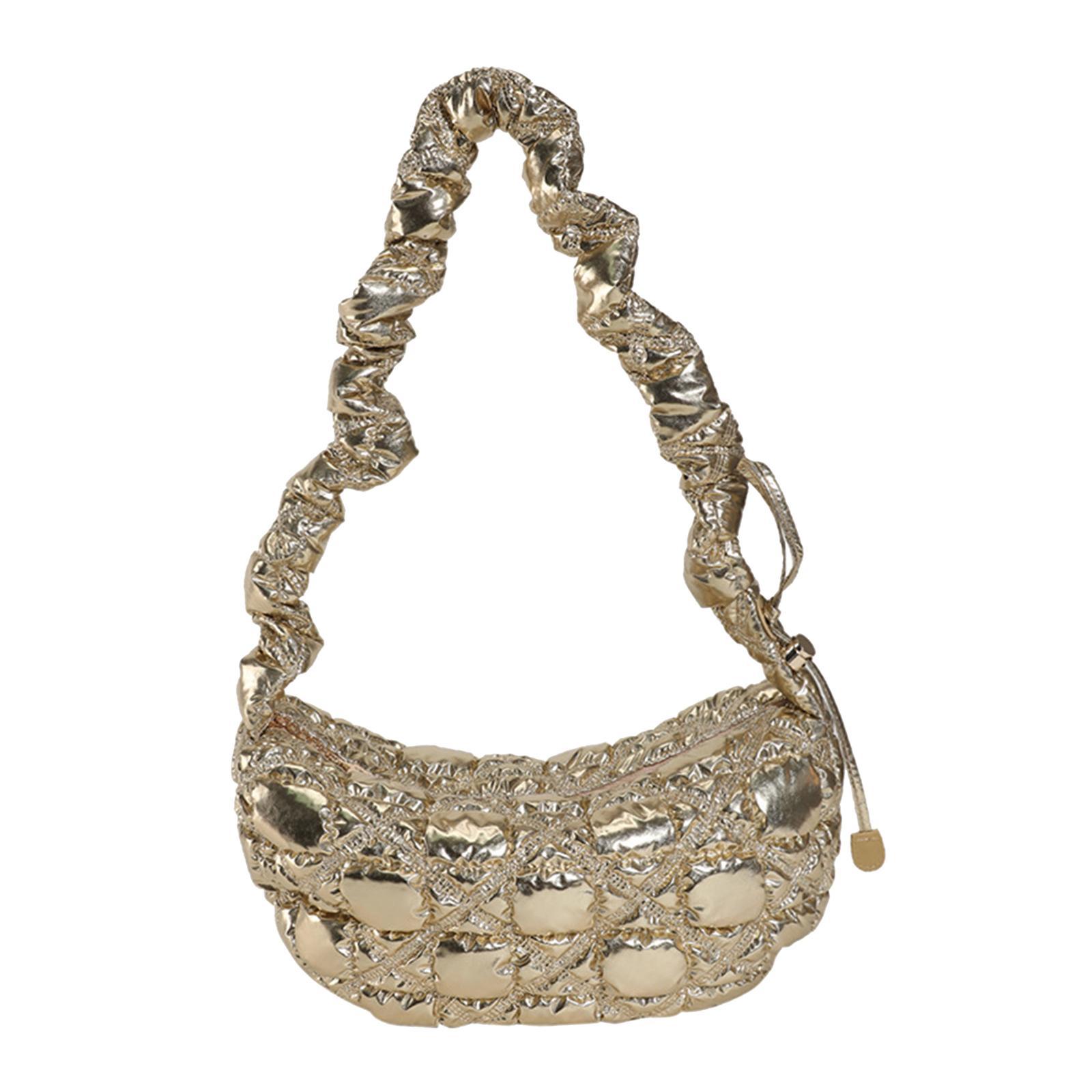 Women Underarm Bag PU Leather Lady Pouch Tote Bag for Vacation Summer Travel