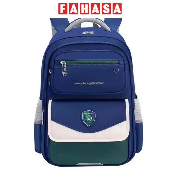 Ba Lô Chống Gù - Sun Eight 22339 - Màu Xanh Navy + Xanh Lá