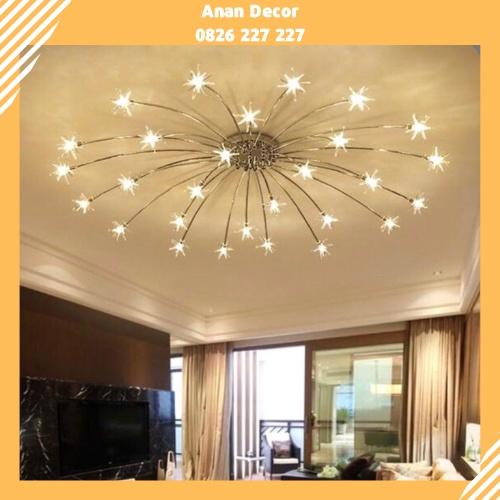 Đèn chùm hiện đại nhiều ngôi sao nhỏ trang trí khách sạn, phòng khách THCN 65-20; THCN 68-20; THCN 69-20