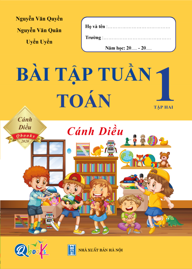 Combo Bài Tập Tuần, Đề Kiểm Tra Toán - Tiếng Việt Lớp 1 - Học Kì 2 - Cánh Diều (4 cuốn)