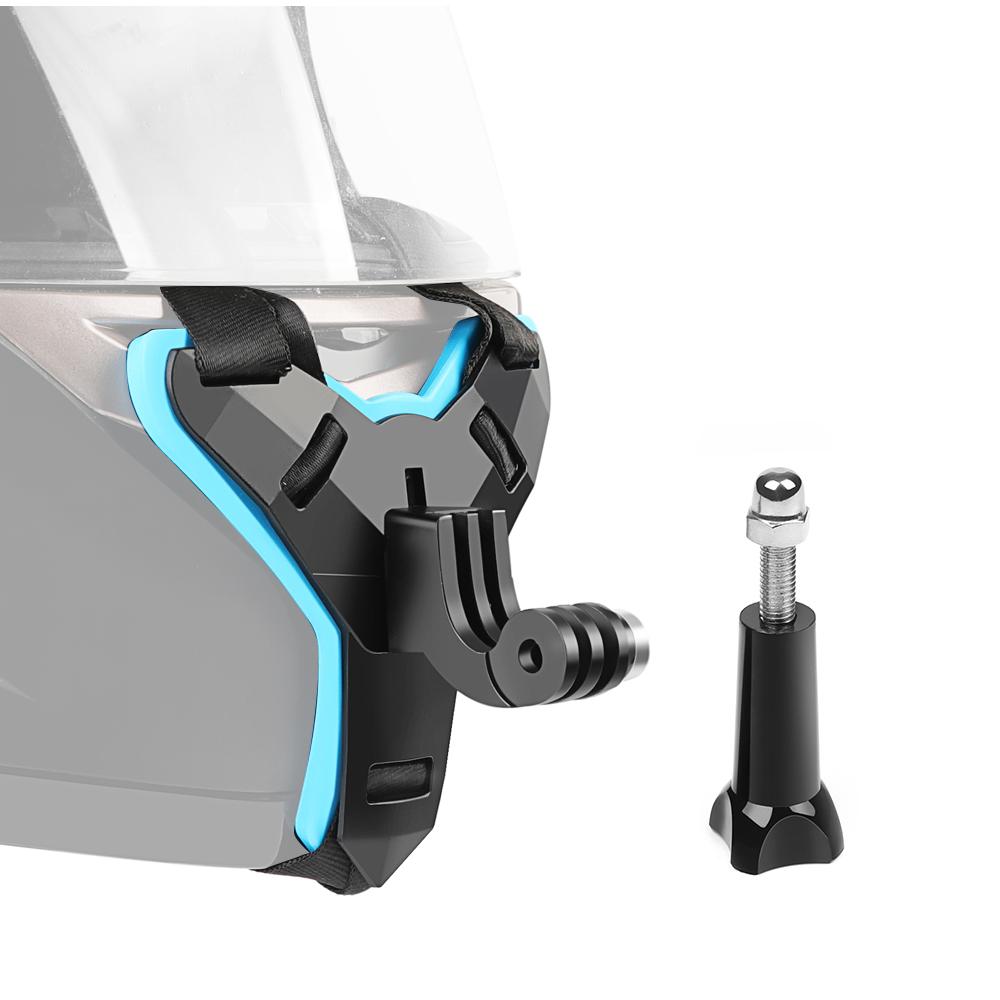 Full Face Helmet Chin Mount Jaw Holder Motorcycle Helmet Strap for GoPro Hero 7/6/5/4/3 SJCAM sj5000/6000/7000 DJI Osmo