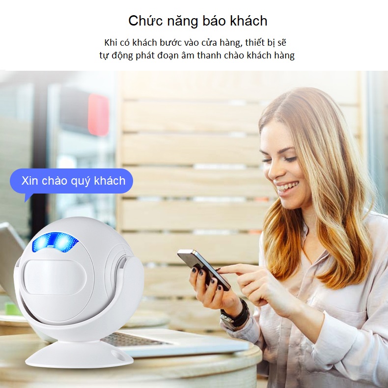Báo Khách Cảm Biến Chuyển Động Hồng Ngoại MR-SF23R