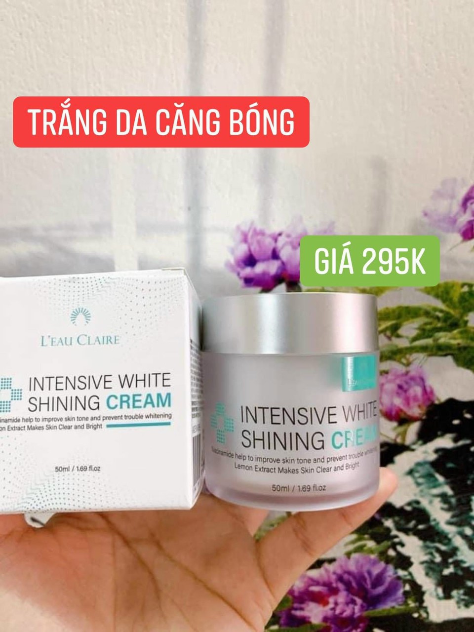 Kem dưỡng trắng căng bóng chuyên sâu – Intensive White Shining Cream Leau Claire