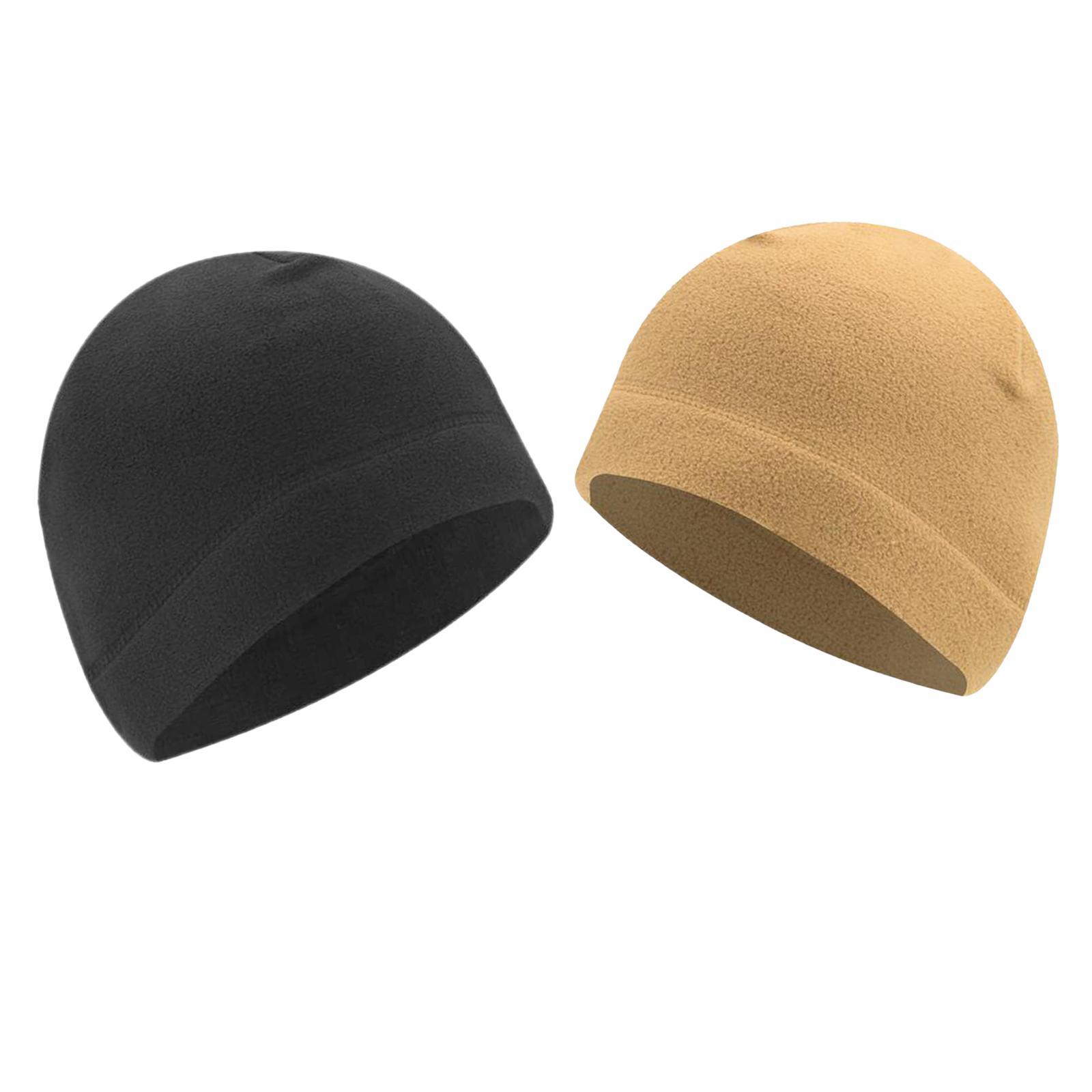 2x Windproof Skull Hat Men Lightweight Winter Beanie for Hiking