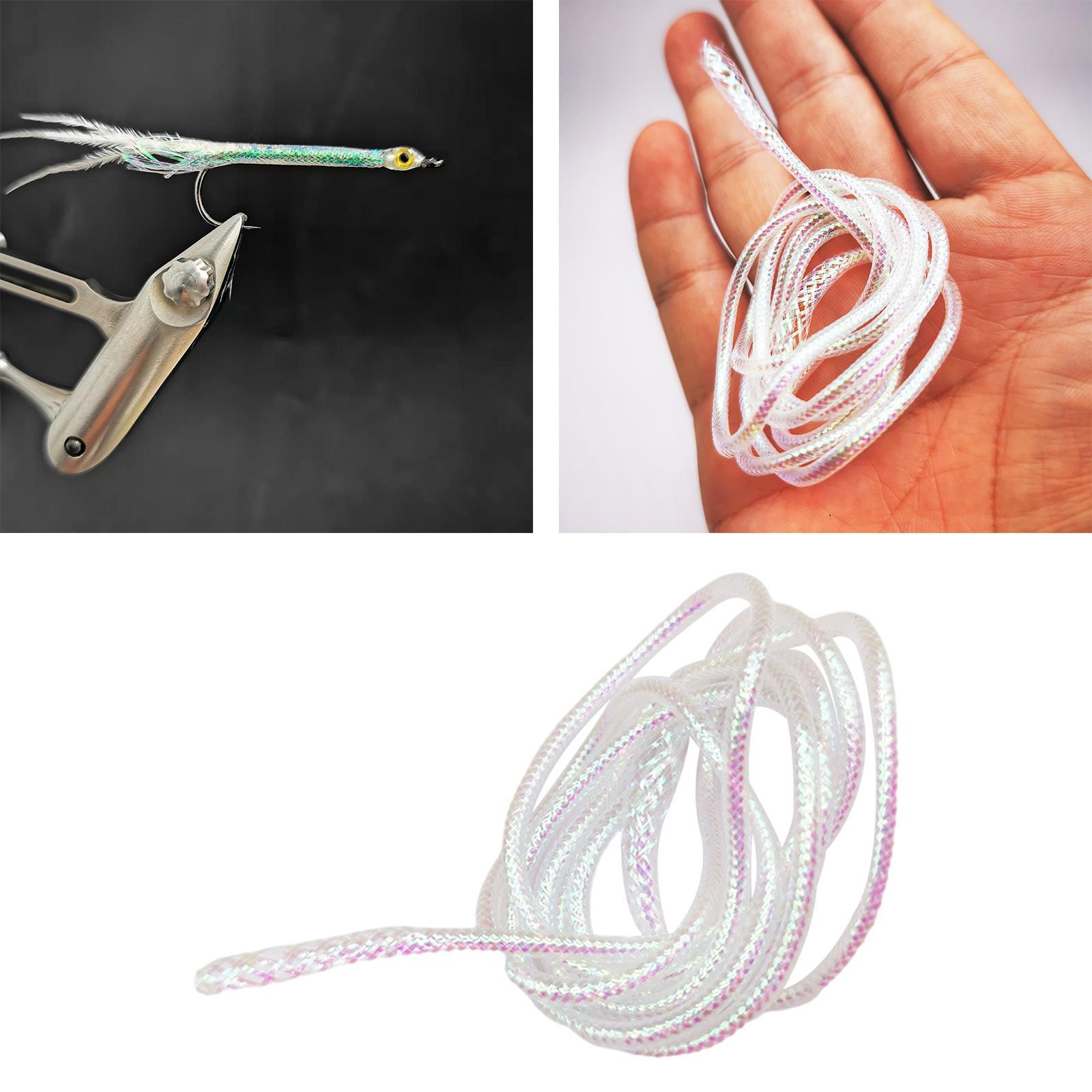 Fly Tying Materials Dia. 2/4/6mm Round Holographic Cord Braid Mylar Tube for Fishing Accessories