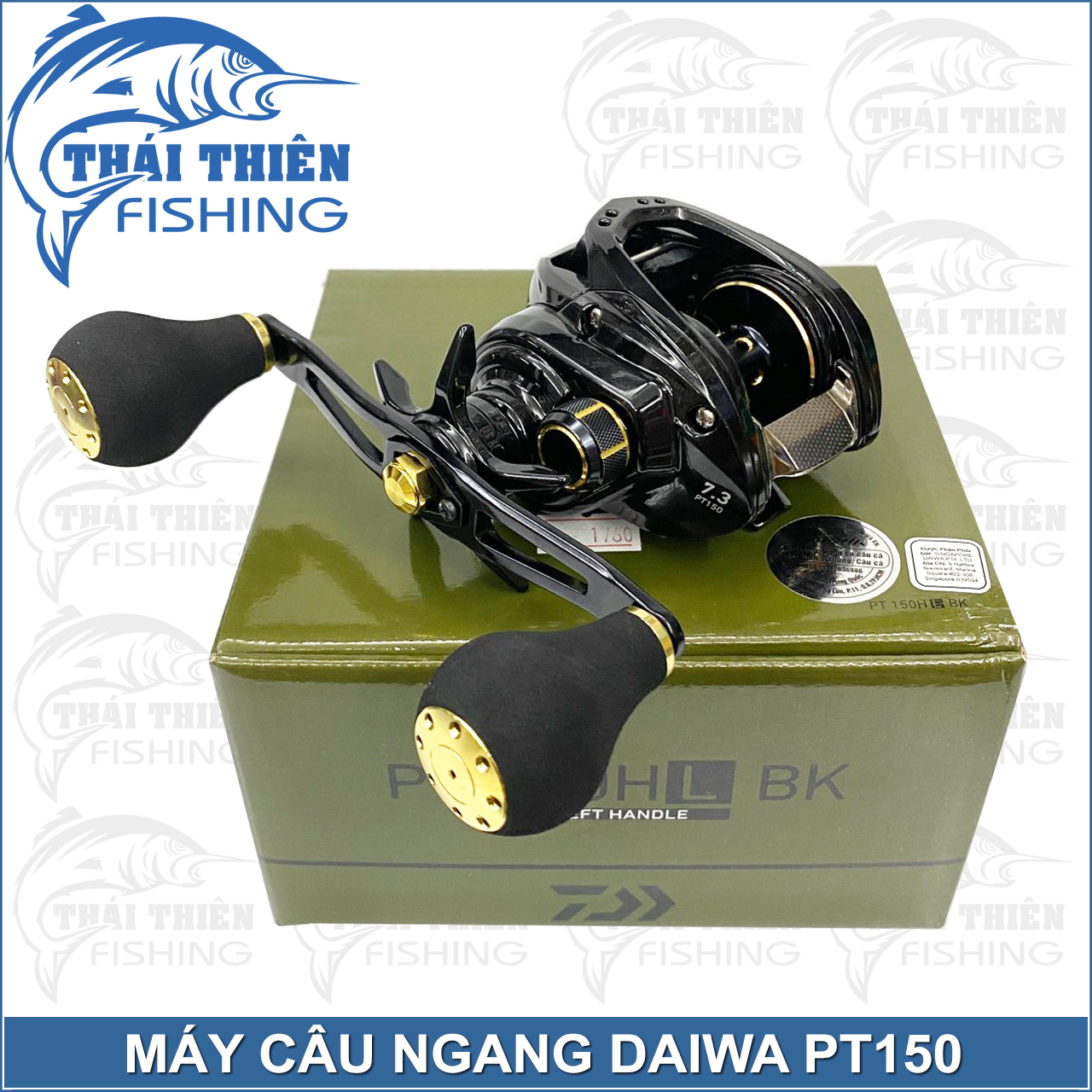 Máy Câu Ngang Daiwa PT 150 Tay Quay Trái, Phải