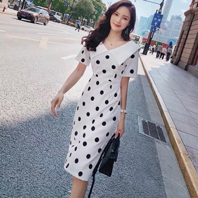 Đầm Suông Dài Đen Bi