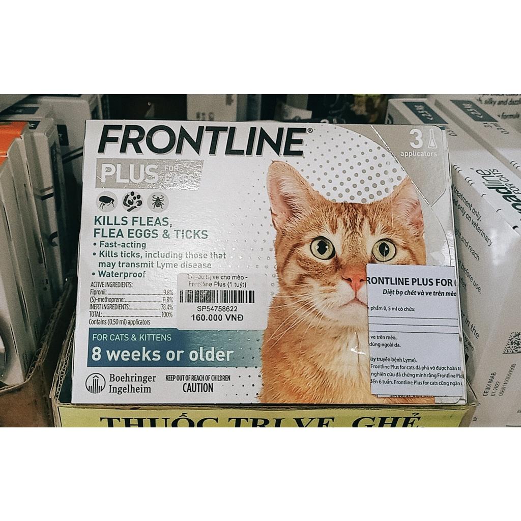 Frontline Plus Nhỏ gáy MẪU MỚI diệt ve rận cho mèo