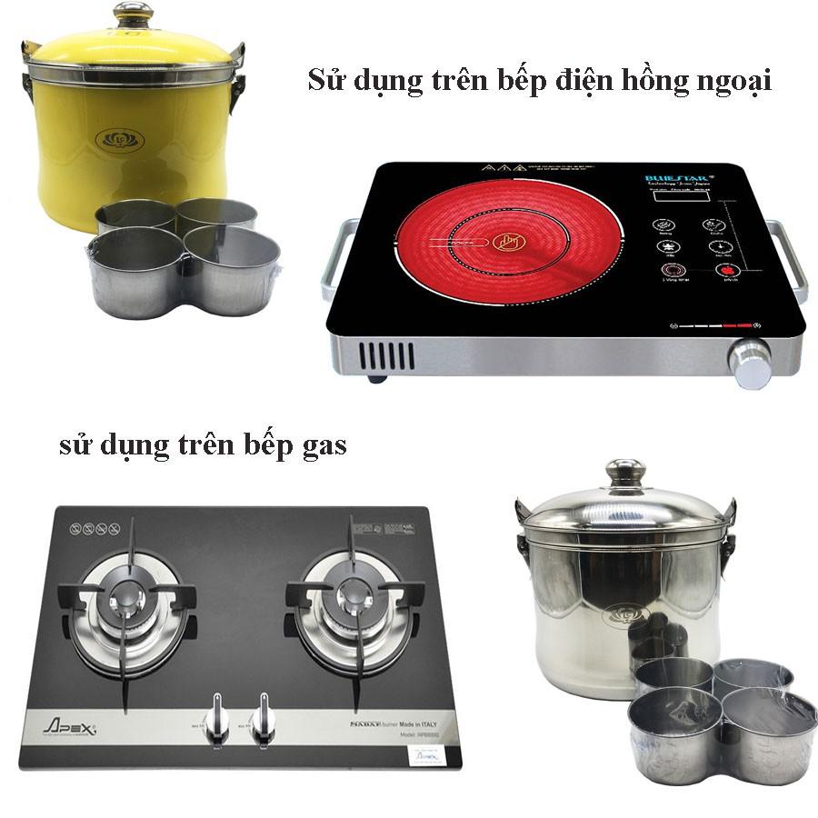 Nồi ủ giữ nhiệt chân không đa năng inox SU304 Hoàng Gia 7 lít