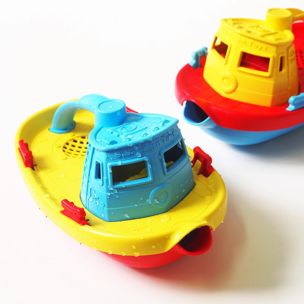 Đồ Chơi Tàu Thuỷ Kéo Green Toys Cho Bé Từ 6 Tháng - Xanh Dương