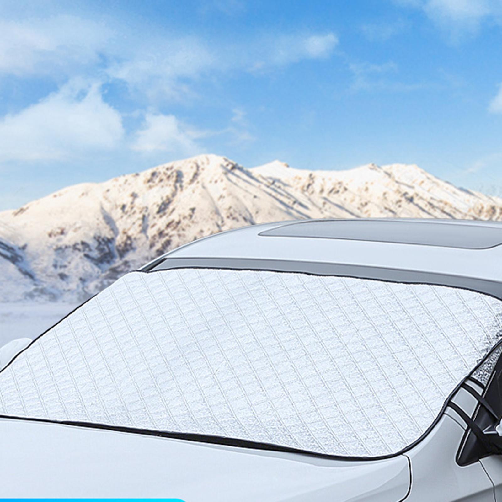 Car Windshield Snow Cover Protective Windscreen Cover for Sedan Van SUV