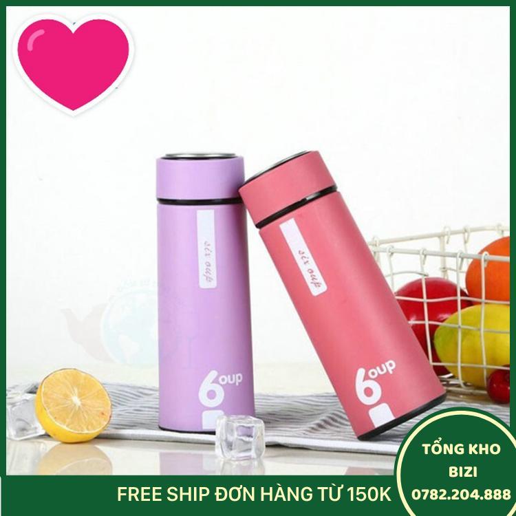Bình Đựng Nước Giữ Nhiệt Lõi Thủy Tinh Chống Nóng 6 Oup Siêu Bền Đẹp 450Ml - Free Ship Toàn Quốc