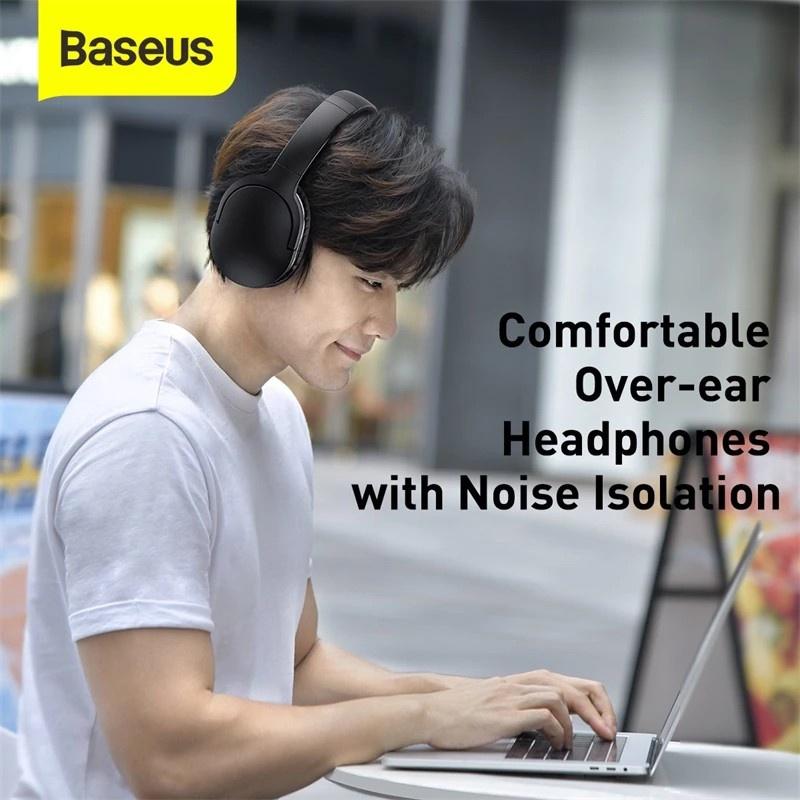 Tai nghe chụp tai không dây cao cấp Baseus Encok D02 Pro Stereo (Hàng chính hãng)