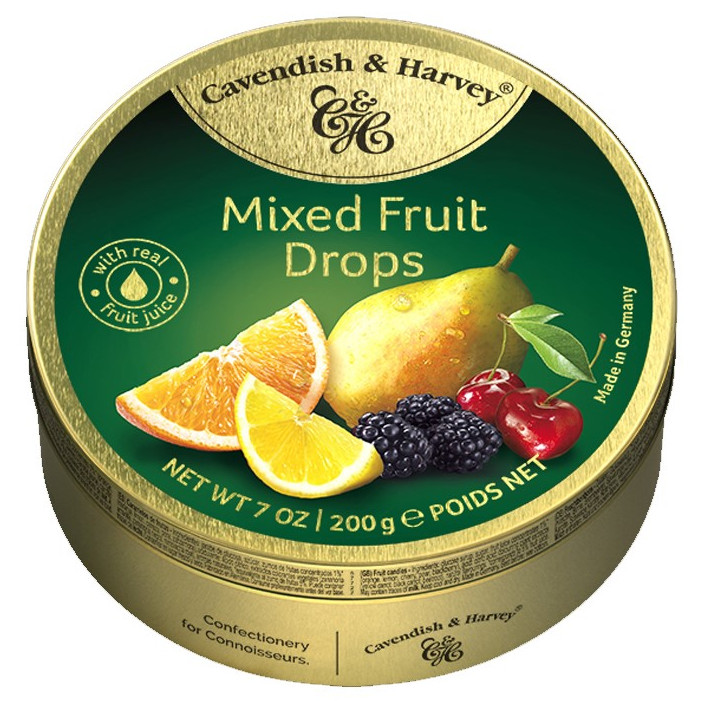 Kẹo trái cây Cavendish & Harvey vị Mixed Fruit hộp 200gr