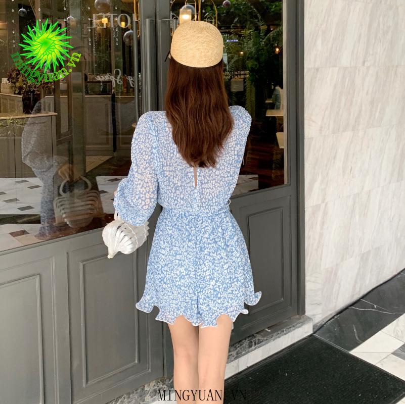 Đầm ôm Tay Dài Cổ Chữ V Thời Trang Quyến Rũ
