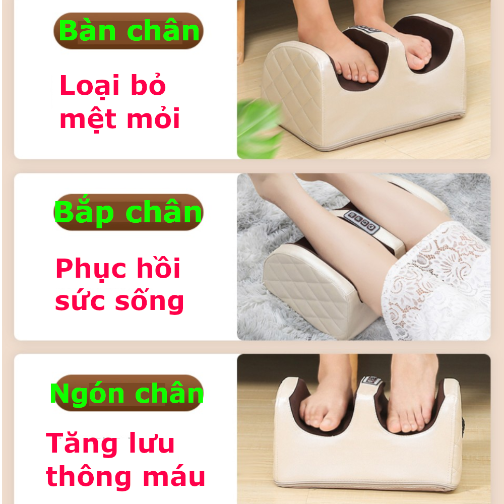 Máy massage chân chườm nóng cao cấp - Chăm sóc đôi chân gia đình - Quà tặng người thân