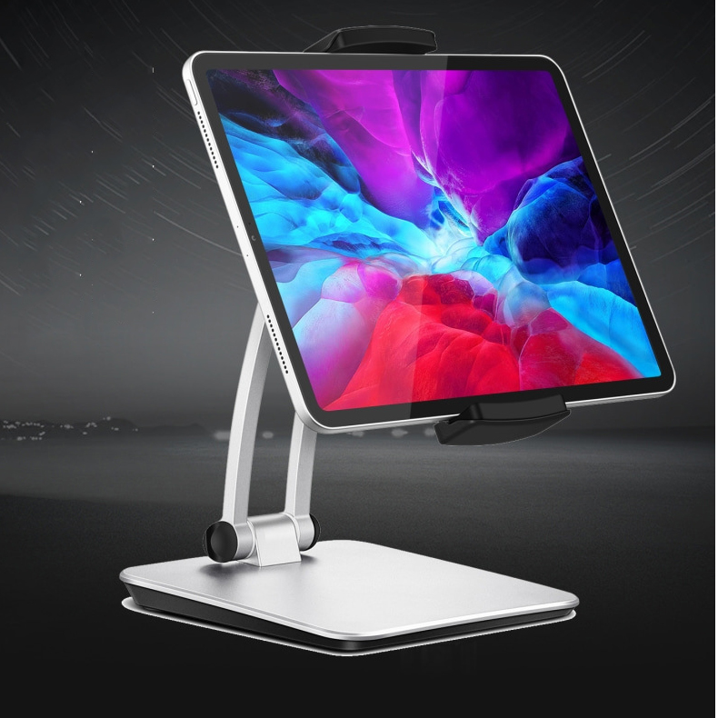 Giá Đỡ Để Bàn Máy Tính Bảng Ipad Trục Kép, Gập Gọn Được, Điều Chỉnh Đa Góc Xoay; Hàng Nhập Khẩu