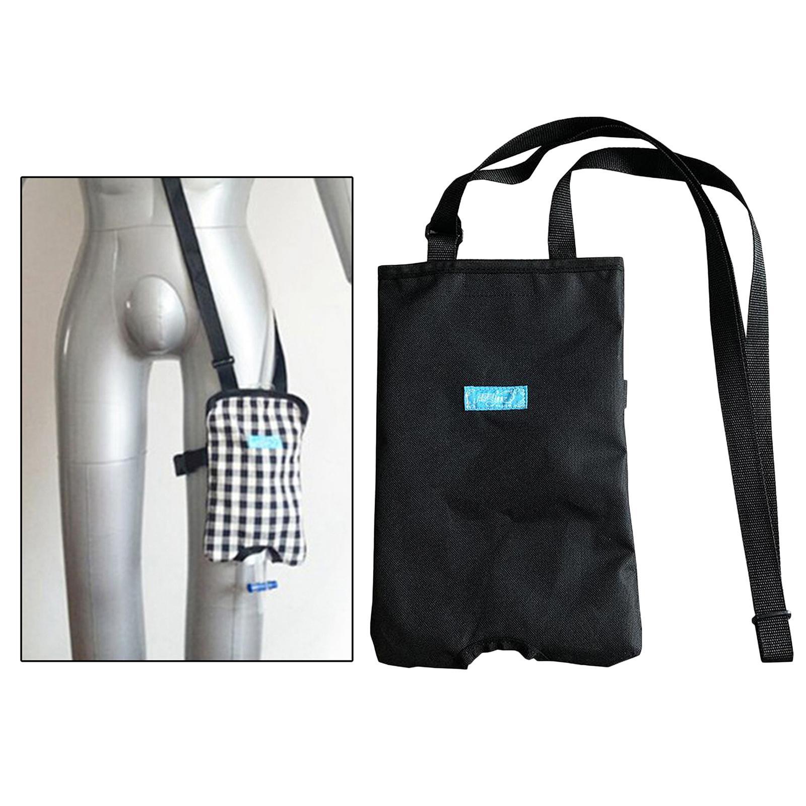 2x Urinary Bag, Cotton Ostomy Bag, Leg Pouch Fix Devices, Drainage Hiding Carrier for Home, Travel, Wheelchair