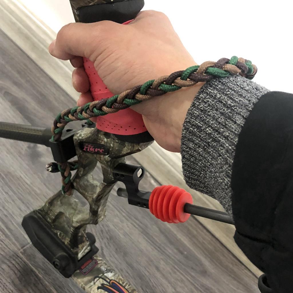 Adjustable Outdoor Hunting Outdoor Bow Braided Wrist Strap