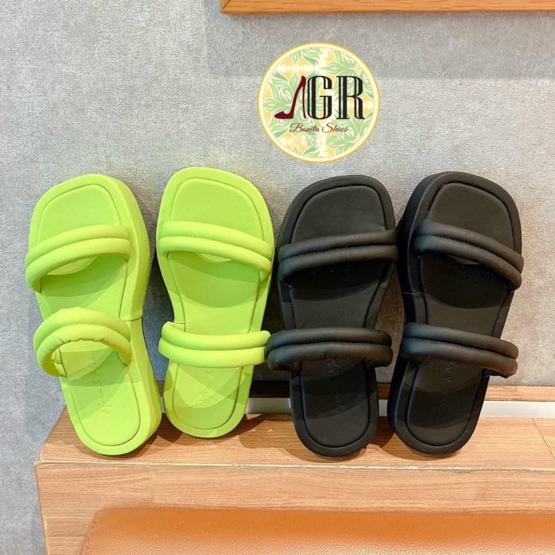 Dép 2 quai viền phồng xinh xắn cao 3 cm