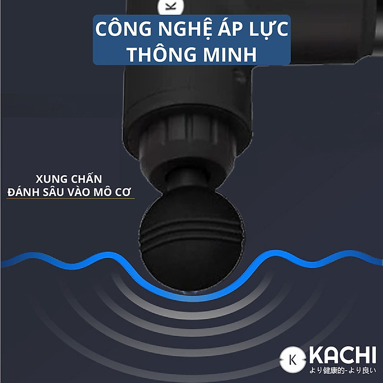 Máy Massage Trị Liệu Cầm Tay Không Dây KẠCHI MK340 24W  Giúp Giảm Đau Nhức Giảm Căng Cơ - Hỗ Trợ Mát Xa Chuyên Sâu, Giảm Đau Cơ, Cứng Khớp