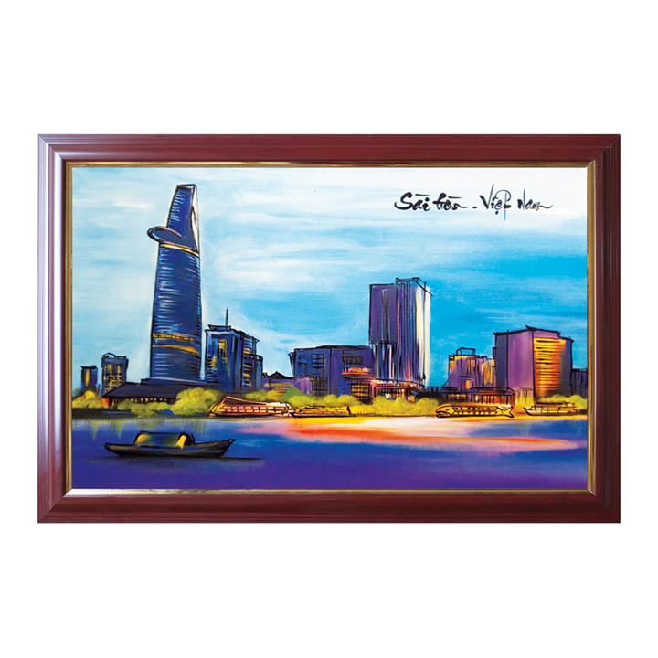 Tranh canvas cảnh đẹp Sài Gòn TPT-40x60-10