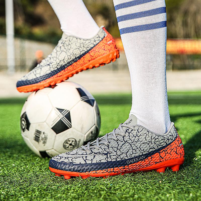 LLLSYLOVE giày bóng đá nam cho người lớn trẻ em TF/FG giày bóng đá trẻ em cỏ đào tạo thể thao futsal giày bóng đá chống trượt Chuteiras De Futebol