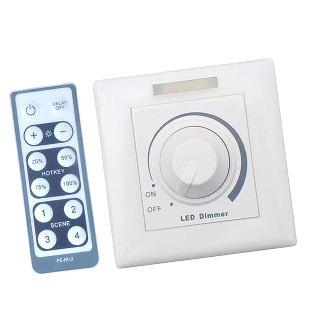 Có Thể Điều Chỉnh 0/1-10V Không Dây Núm Loại Vô Cấp Mờ + Điều Khiển Từ Xa Mờ Công Tắc