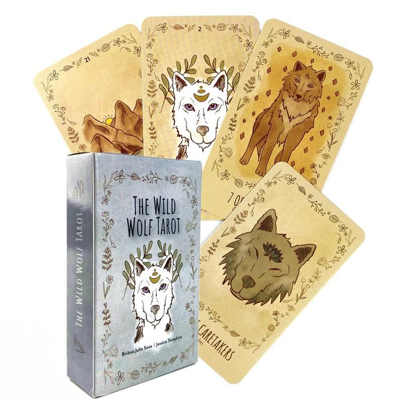 Bài Tarot The Wild Wolf Tarot Tặng Đá Thanh Tẩy