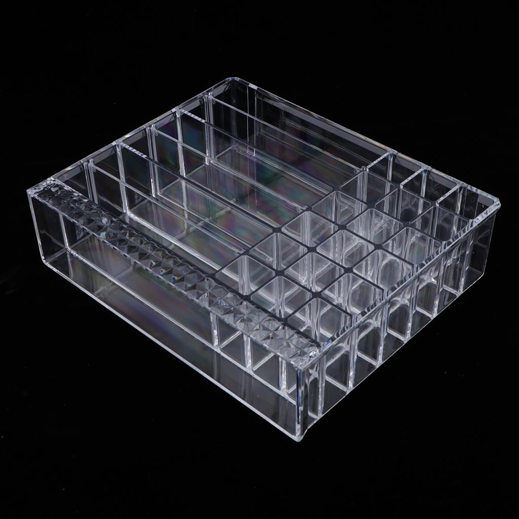 Cosmetic Organizer Transparent Acrylic Make Up Box Display Stand Holder