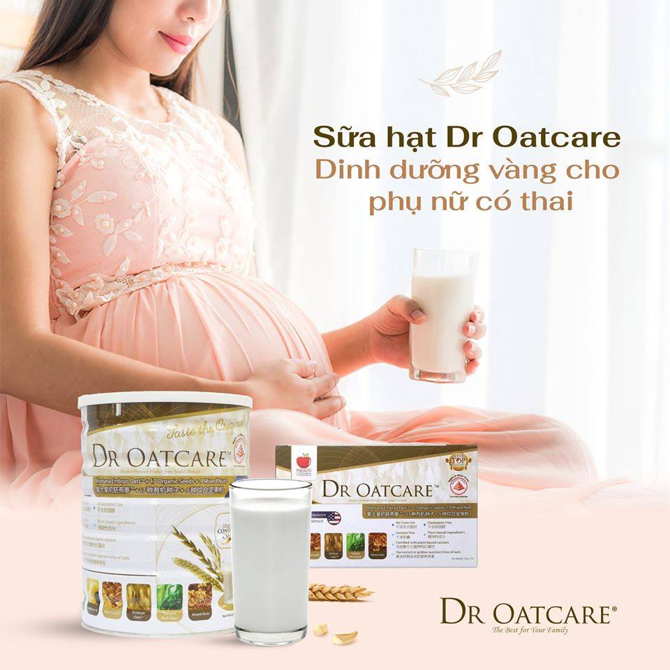 Bột dinh dưỡng ăn liền Dr Oatcare Dạng lon 850g -Sữa hạt nhập khẩu Singapore