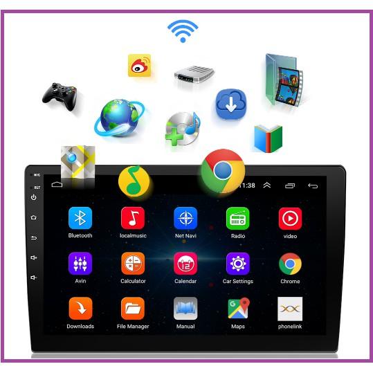 Bộ màn hình Đầu DVD Android Cho Ô Tô Ford Ranger 2017-2020 Tích Hợp GPS,Camera, youtobe. Màn androi+ mặt dưỡng có Canbus