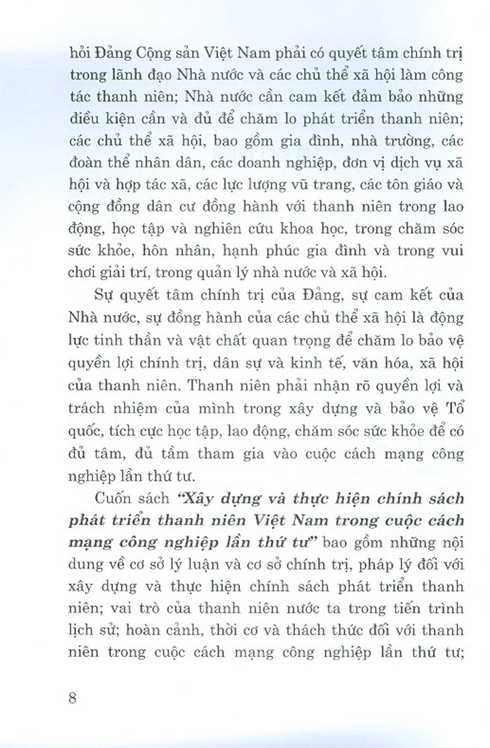 Xây Dựng Và Thực Hiện Chính Sách Phát Triển Thanh Niên Việt Nam Trong Cuộc Cách Mạng Công Nghiệp Lần Thứ Tư