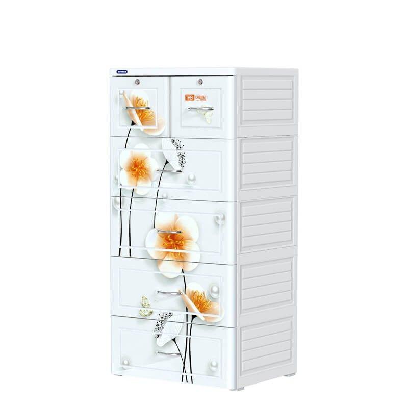 Tủ Nhựa 5 Tầng 6 Ngăn Mina Nguyên Thùng Chưa Lắp