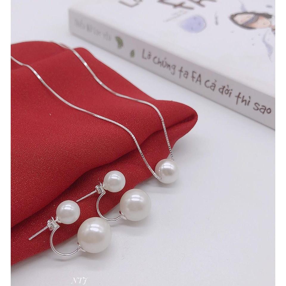 BỘ TRANG SỨC DÂY CHUYỀN VÀ BÔNG TAI MÓC -