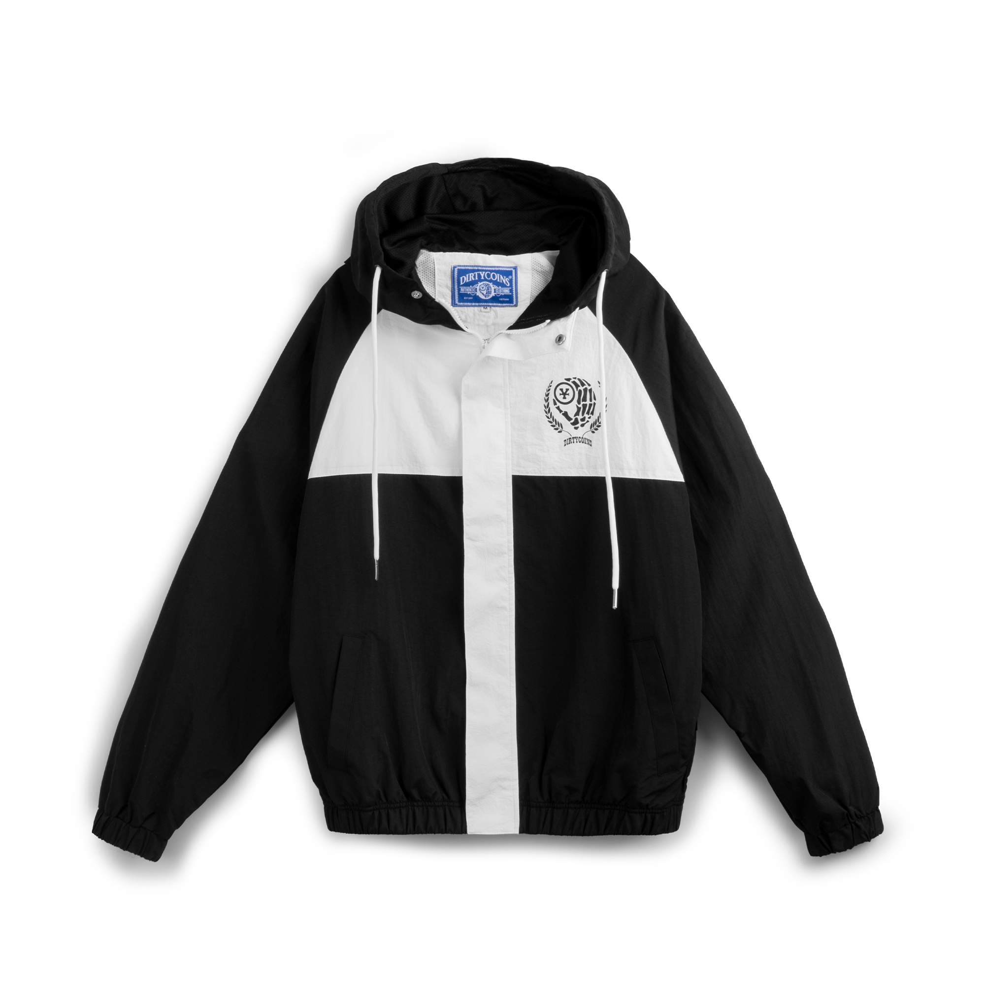 Áo Khoác DirtyCoins OG Logo Windbreaker Jacket - Black/White