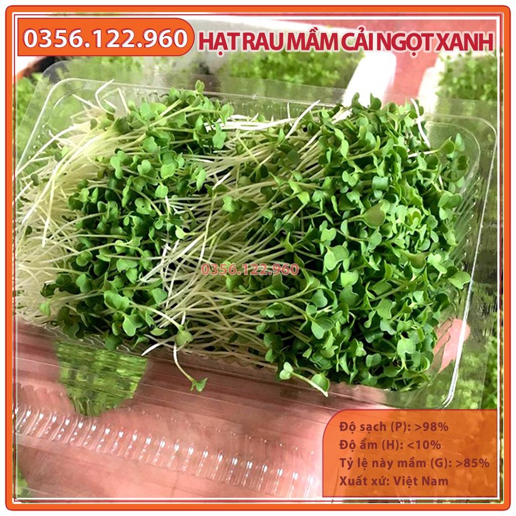 Hạt rau mầm rau cải ngọt xanh - gói 50g - hạt tuyển chọn chất lượng cao