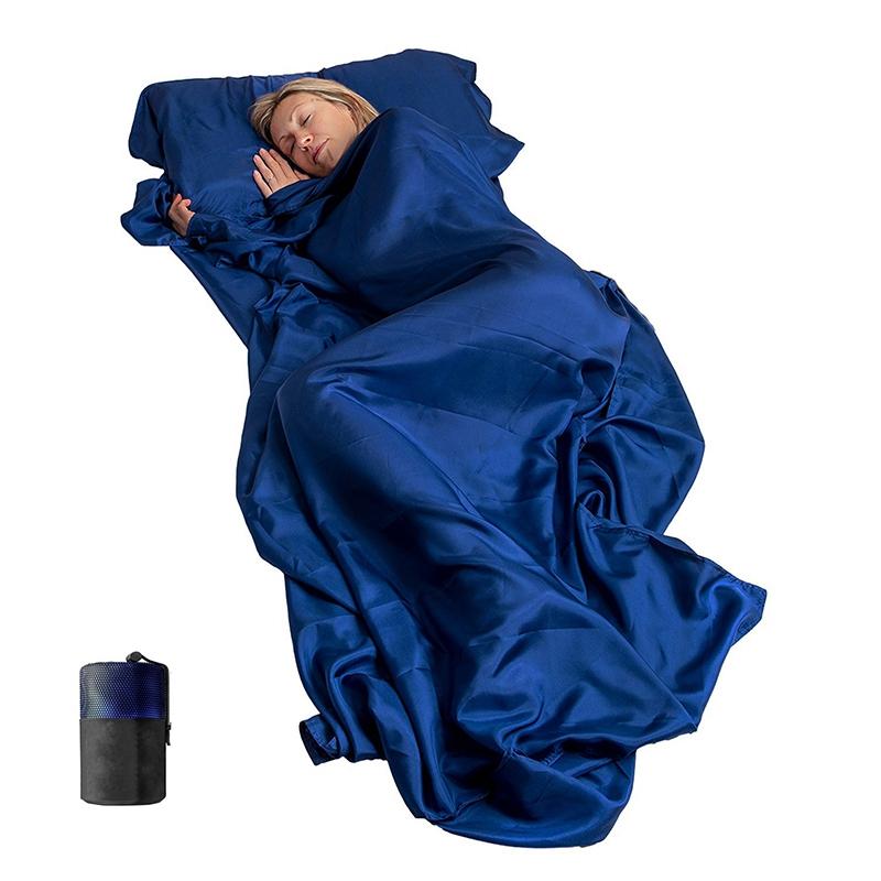 Sợi Nhỏ Ngủ Lót Túi Du Lịch Giường Bao Tải Nhẹ Ngủ Túi Lót Cho Người Lớn, Dùng Cho Khách Sạn, Du Lịch 36X87 Inch
