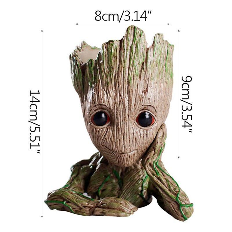 Groot Flower Pots Home Decor Ornaments Multifunction Pen Boxes Storage Organizer Anime Room Decor Home Decoration Accessories