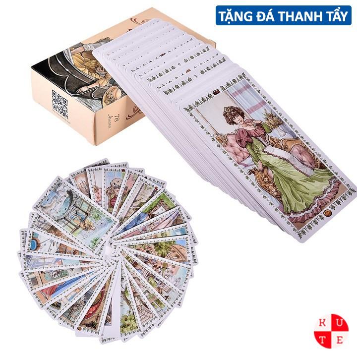 Bài Tarot Romantic 78 Lá Bài Tặng File Tiếng Anh Và Đá Thanh Tẩy