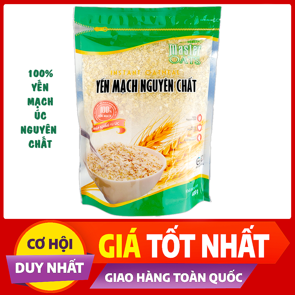Yến mạch Úc nguyên chất Master gói 400g