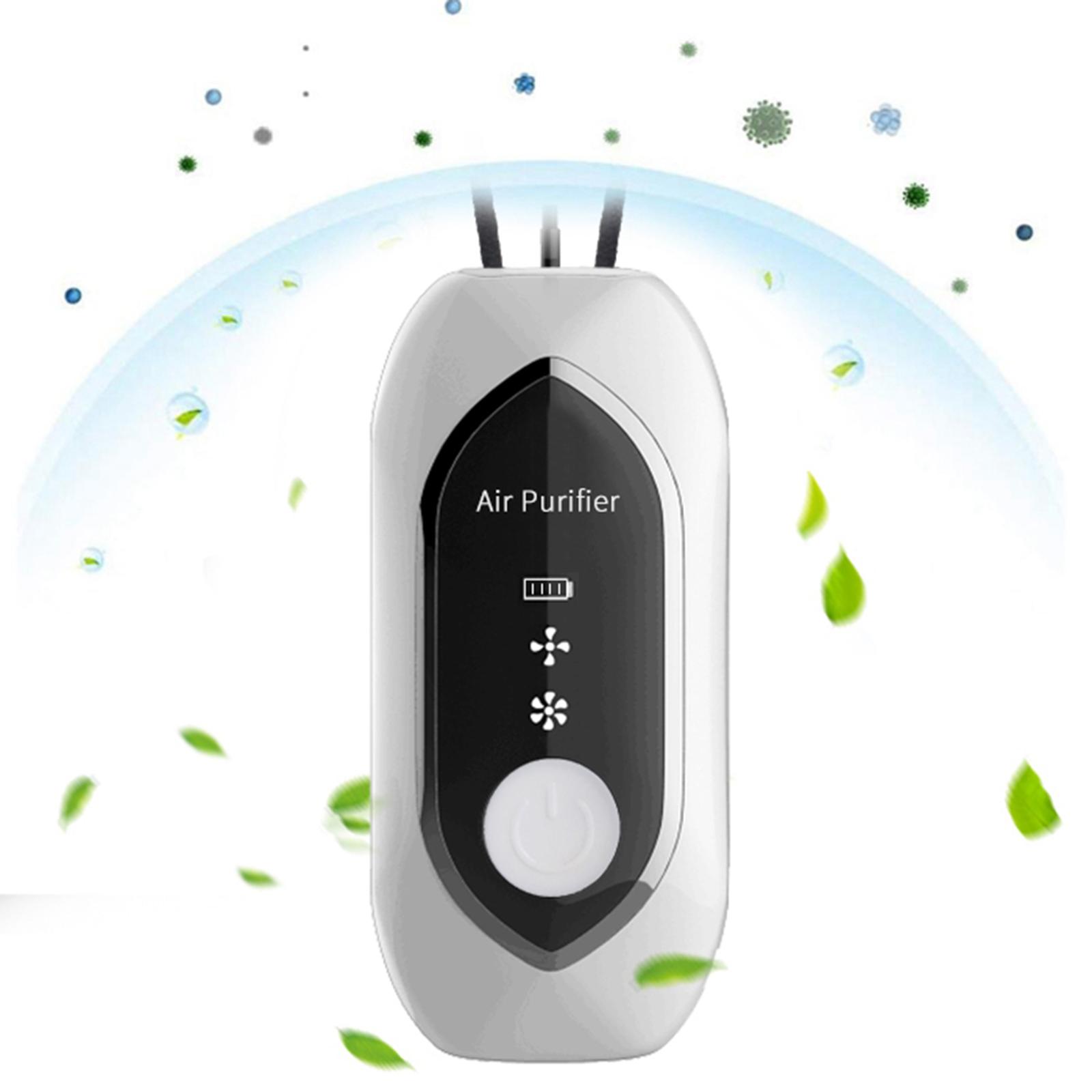 Wearable Air Purifier,Protable Personal Air Purifier Necklace, Travel Outdoor Negative Ion Generator, Remove Smoke Smell, Car/Pet Smell