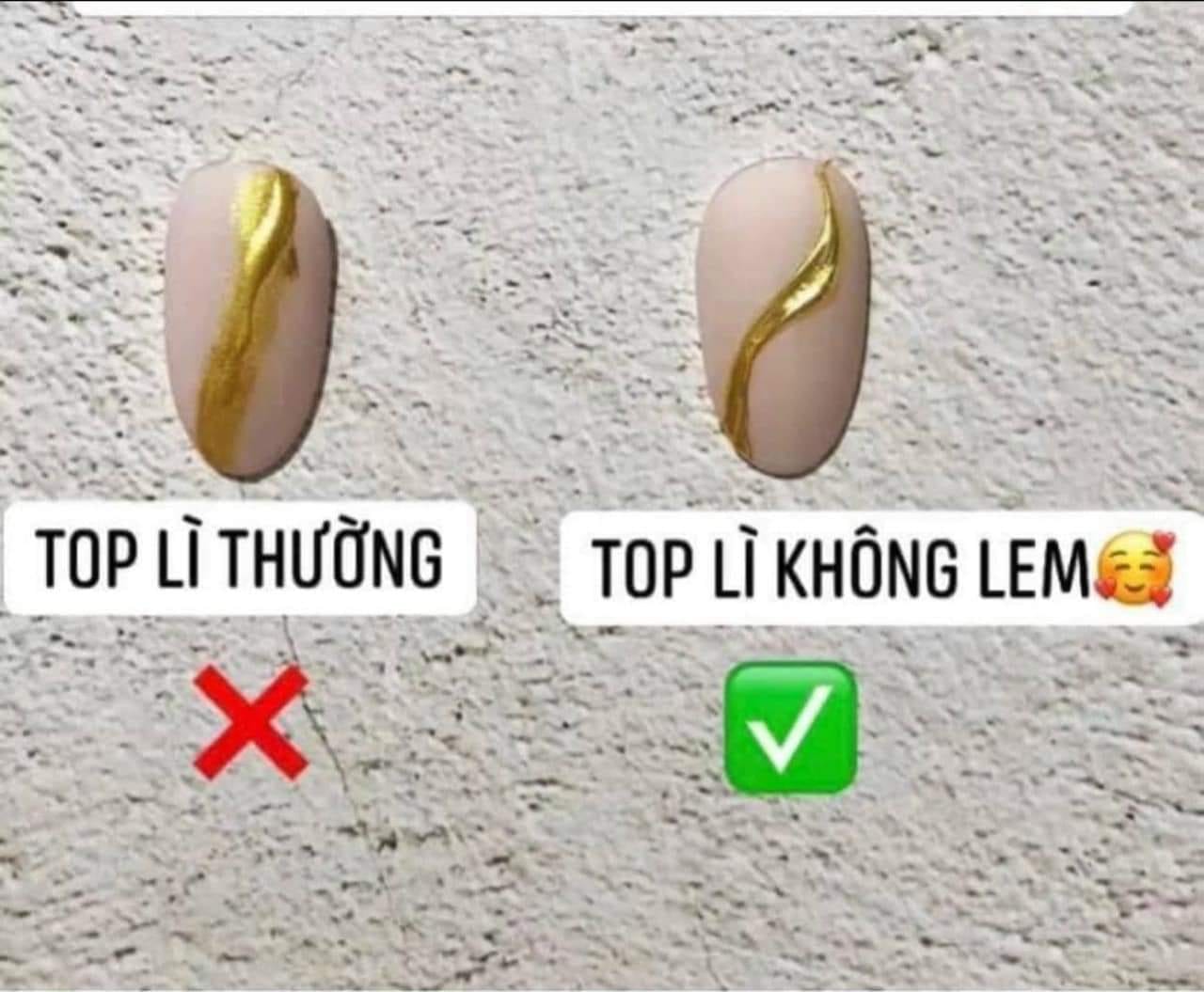 top lì không lem đồ làm nail