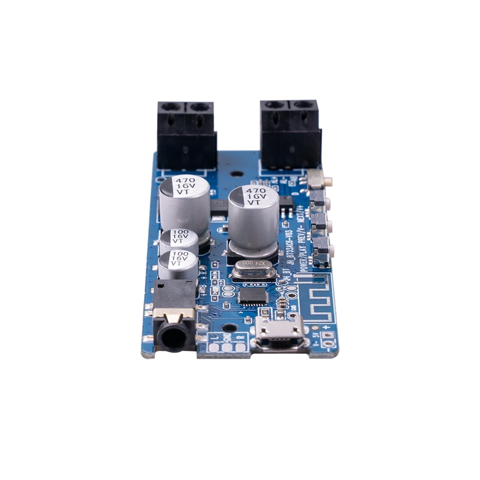 Bluetooth 5.0 Amplifier Board Mini 2x5W Easy Installation Stereo for